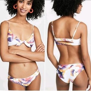 NWT L Space Sunset Palm Set Sandy Flashback bikini